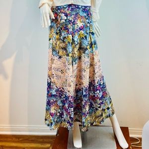 Aratta Silent Gourney pastel floral print skirt, S
